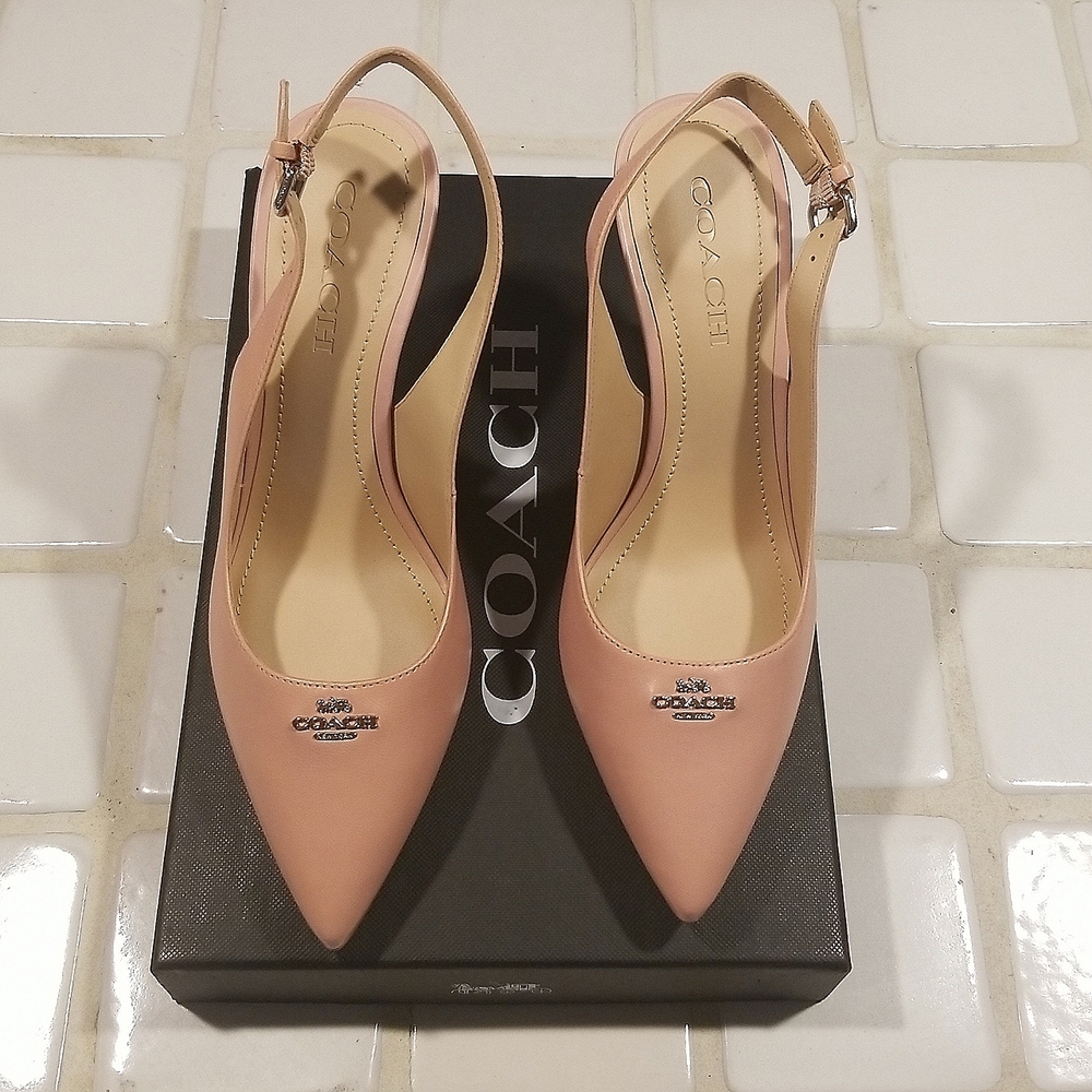 Coach Pink Allie Slingback Pump - Size 8 1/2